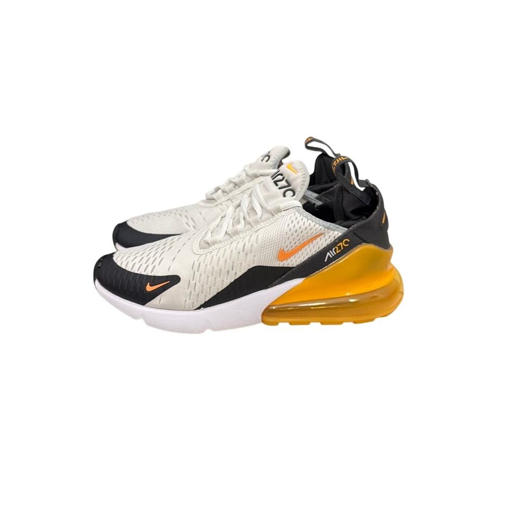 Nike Air Max 270 Summit White Laser Orange Sneakers Size Men's 8